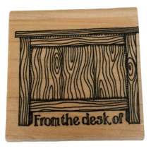 Stampin Up Rubber Stamp From the Desk of Words Teacher School Furniture Learning - £3.93 GBP
