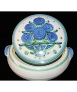 VTG Signed M.A. HADLEY Blueberry Bouquet 2-Qt Covered Thick Heavy Casser... - $91.91 CAD