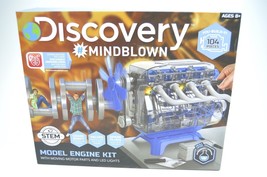 Discovery Mind Blown Model Engine Kit Moving Motor Parts LED Lights NEW open box - £34.32 GBP