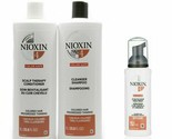 NIOXIN System 4 Cleanser &amp; Scalp Therapy Duo Set(33.8oz each) + Treatmen... - £51.76 GBP