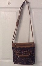 Messenger Crossbody Bag Very Adjustable Strap Shades Of Brown NEW - £12.71 GBP