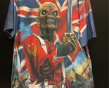 Tour Shirt Iron Maiden The Trooper Salute All Over Print Shirt LARGE - $25.00