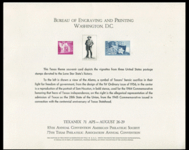 1971 Texas exhibition sculpture sample architectural flag of United Stat... - $15.10