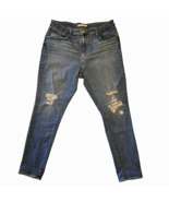 Levis 721 Skinny High Rise Jeans Womens 33 x 28 Distressed Blue Med Wash... - €13,90 EUR
