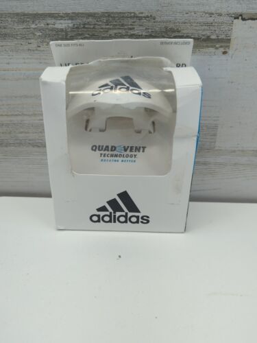 Adidas Lip Protector Mouth Guard with Teather - White - One Size Fits All - New - £9.90 GBP