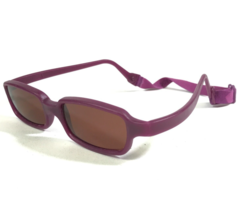Miraflex Sonnenbrille NEW BABY 2 Lila Rechteckig Rahmen mit Rotem Linsen - $65.09