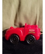 Fisher Price Little People RED FIREMAN&#39;S FIRETRUCK STATION Vintage with ... - €22,70 EUR