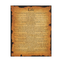  Ecclesiastes 8 Chapter Gold Brown Bible Verse Canvas Christian  - £60.10 GBP+
