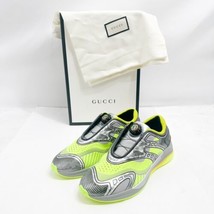  Men&#39;s Ultrapace R &quot;Neon Yellow” GG Logo Sneakers - £424.58 GBP