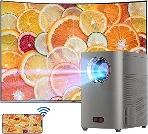 Electric Focus Projector, Android Tv 9.0 16000 Lux With Wifi Bluetooth B... - $185.99