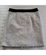 NWT Banana Republic White &amp; Black Cotton  A Line Skirt  Misses Size 12P ... - £19.70 GBP