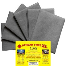 Streak Free Xl Microfiber Cloths - Commercial Grade - 6 Pack - £35.73 GBP