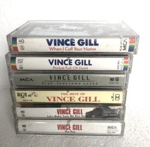 VINCE GILL Lot of 6  Cassette Tapes Pop Country Music - £10.27 GBP