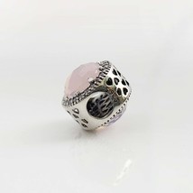 Authentic Pandora Charms 925 ALE Sterling Silver Pink Crystal Cubic Zirconia Bra - £32.63 GBP