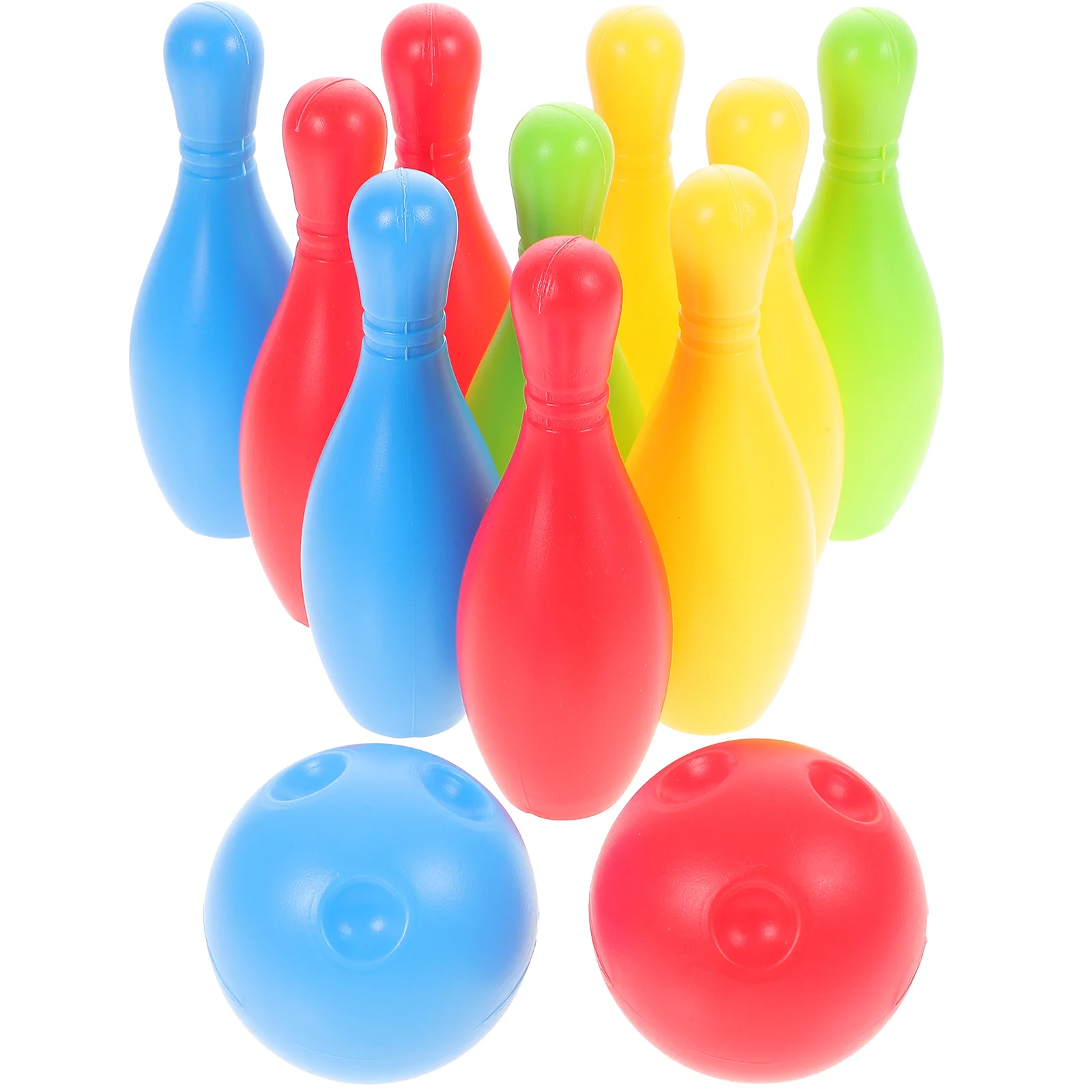  Outside Toyss Bowling Play Colorful Bowling with 2 Balls  Bowling Games for Ind - £83.31 GBP