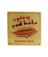 Metal Ad Poster, &quot;Spicy Red Hots (Queen City&#39;s Finest)&quot; Sealed/New Condi... - $9.75