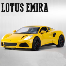 Yellow 1:24 Lottus Emiira Alloy Sports Car Diecasts Metal Racing Car Veh... - $26.99