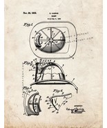 Cairns Fireman Helmet Patent Print - Old Look - $9.95+