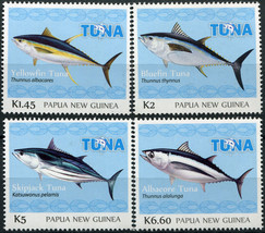 Papua New Guinea. 2016. Tuna Fishery (MNH OG) Set of 4 stamps - $10.30