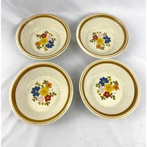 VTG Set of 4 Mikasa F5813 Stone Manor Floribunda 7” Soup Cereal Bowls 19... - £31.77 GBP