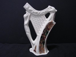 Irish Porcelain HARP Handmade in Galway Ireland by Joe McCaul signed - $24.62 CAD
