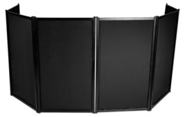 Rockville RFAAC DJ Event Facade 6-Panel Light Metal Frame Booth+Travel Bag+Scrim - £264.41 GBP