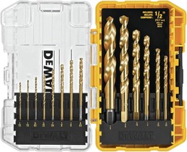 The Dewalt Dw1341 14-Piece Titanium Nitride Speed Tip Drill Bit Set. - $39.98