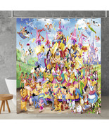 Disney Carnival Characters Waterproof Polyester Shower Curtain with Hooks - $608.14 MXN+