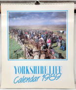 Yorkshire Life Calendar 1989 Village Scenes Landscapes UK England 13.5&quot; ... - £7.90 GBP