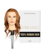 20-22 Length - River Mannequin Head for Hair Cutting  Styling Practice 100  - $2,343.23 MXN