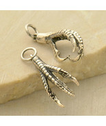 Sterling Silver Bird Claw Charm Talons 22x10mm - $25.12
