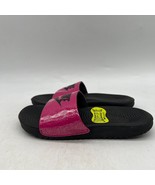 Nike Kawa SE 2 DC9320-600 Girls Pink Black Slip On Slide Sandals Size 13C - £23.34 GBP