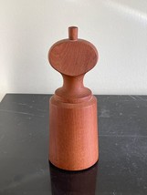 Vintage Denmark Jens H Quistgaard Teak Wood Salt Shaker &amp; Pepper Mill Grinder - £197.04 GBP