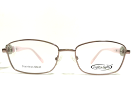 Eight to Eighty Eyeglasses Frames IRENE PINK Rose Gold Square Cat Eye 54-16-140 - £36.59 GBP