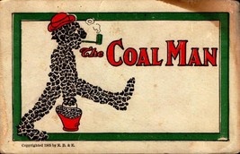 Rare Udb Fantasy Comic POSTCARD- The Coal MAN-FORM Of Man Filled With Coal BK52 - £6.73 GBP