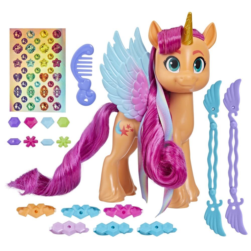 My Little Pony Toys: Make Your Mark Sunny Starscout Ribbon Hairstyles, 6-Inch Or - $15.83