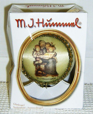 "GRANDMA'S STORY" - 2007 M.I. HUMMEL Glass Christmas Ornament IOB - $12.00