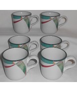 Set (6) Noritake Stoneware NEW WEST PATTERN Handled Mugs MADE IN JAPAN - $728.11 MXN