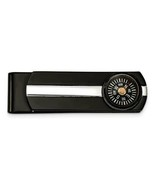 Stainless Steel Polished Black IP-Plated Functional Compass Money Clip - $1,340.22 MXN