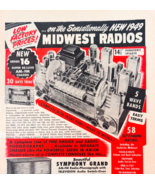 1948 Midwest Radio Series 16 Super Deluxe Advertisement Vintage Electron... - $459.19 MXN