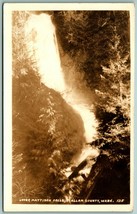 RPPC Superiore Madison Falls Olympic National Park Washington Wa Unp Postcard H3 - £8.87 GBP