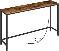 Rustic Brown Bf301Xg01 Hoobro 47.2&quot; Console Table With Power Outlets And Usb - £71.27 GBP
