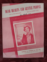 RARE Sheet Music Dear Hearts a Gentle People Dinah Shore Bob Hilliard Sammy Fain - £12.71 GBP