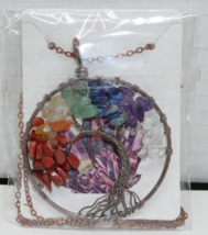Tree Of Life Necklace Semi Precious Gemstone Handmade - $4.99