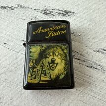 Vintage PII American Rider Motorcycle And Wolf Lighter - $13.86