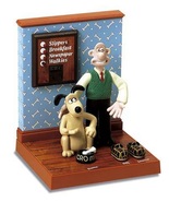 New RARE Wallace and Gromit Talking Alarm Clock figue statue - $279.00