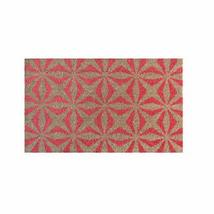 PALM FIBRE PRIVATE Art 65091 18&quot;x30&quot; Monarch Orange Coir Vinyl Backed Do... - $24.99