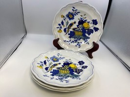 Set of 4 Spode BLUE BIRD Dinner Plates England Fine Stone - $109.99