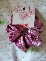 Scunci Jumbo Scrunchie Pink Burgundy The Big One Soft Velvet Feel New - £6.90 GBP