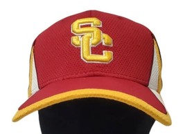 New Era 39Thirty USC Trojans Cap Men&#39;s Stretch Flex Fit Small-Medium M/L Hat Red - £11.95 GBP